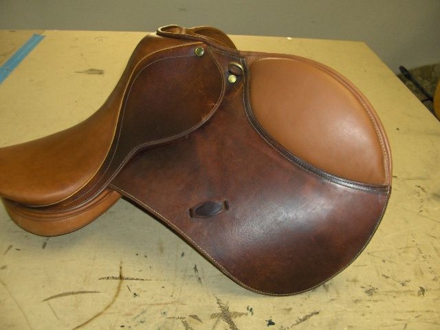 English Saddle Reairs. New Knee rolls, billets, Flaps and flocking.